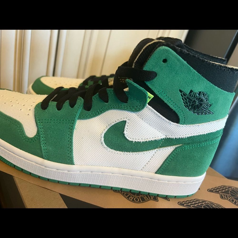 Nike MEN'S AIr Jordan 1 Zoom Air CMFT STADIUM GREEN SIZE 8.5 ct0978-300